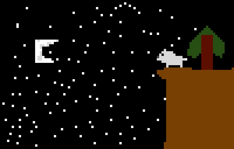 night in the mountains