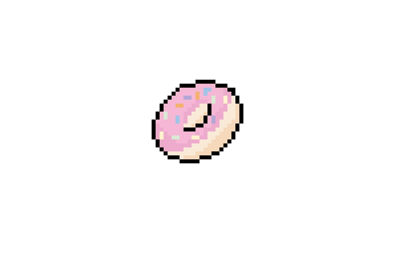 pastel donut