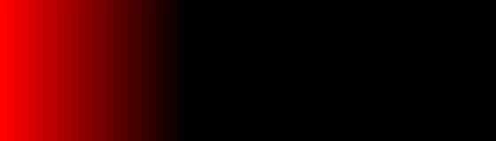 red fading into black