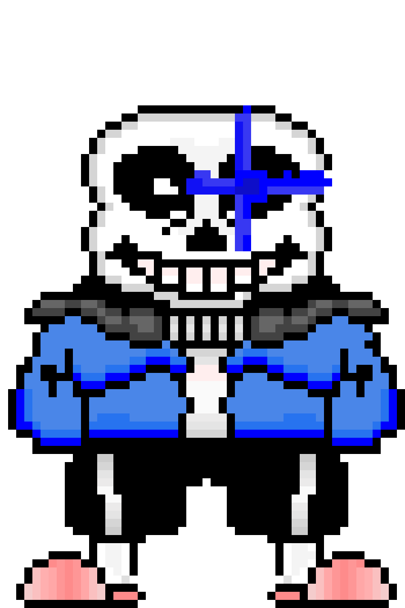 Sans but with wierd eye thingidk (creds to deltatravelerfan)