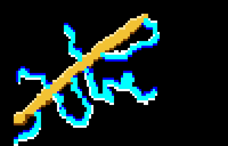 spear with lightning