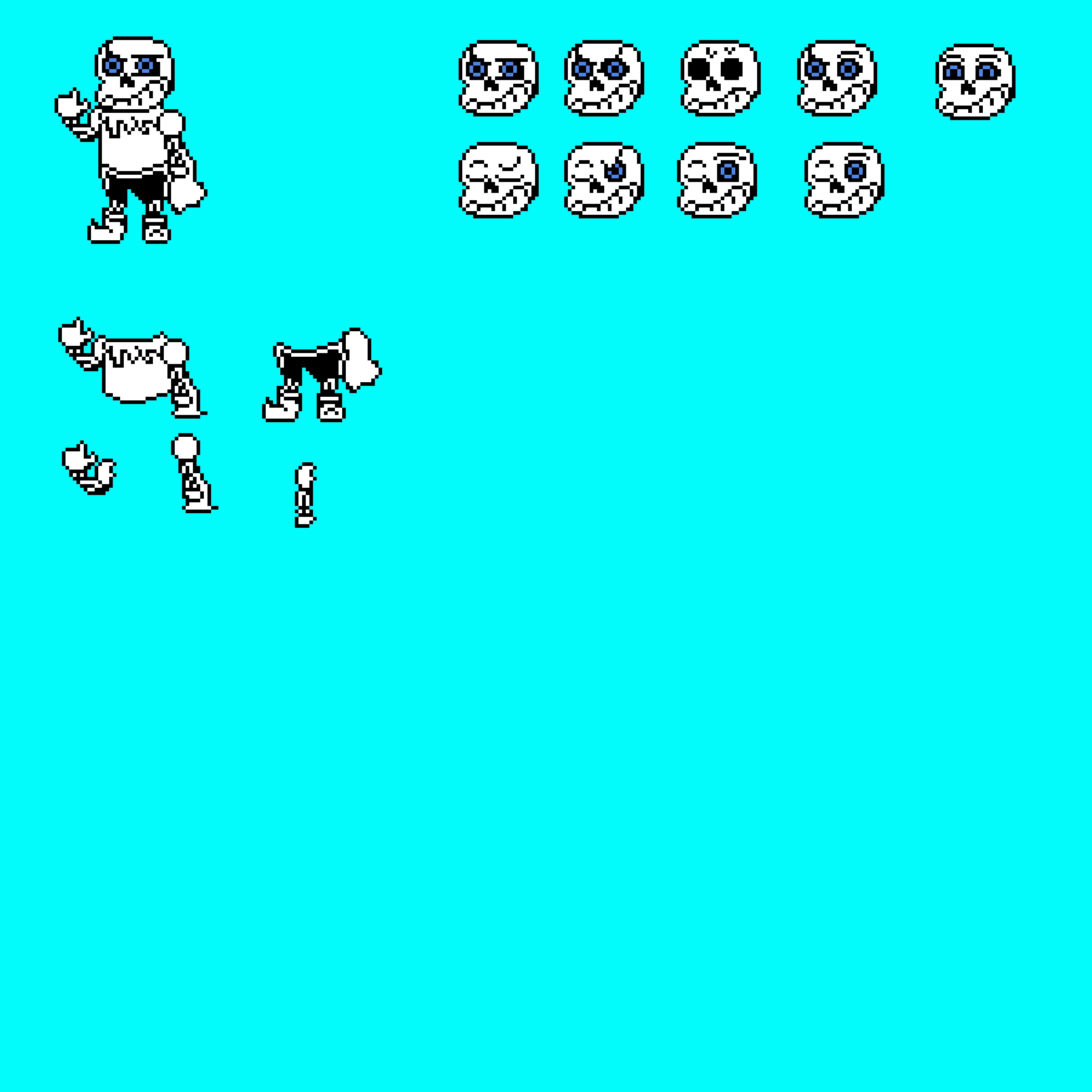 Underswap Sans Sprite Sheet!!!