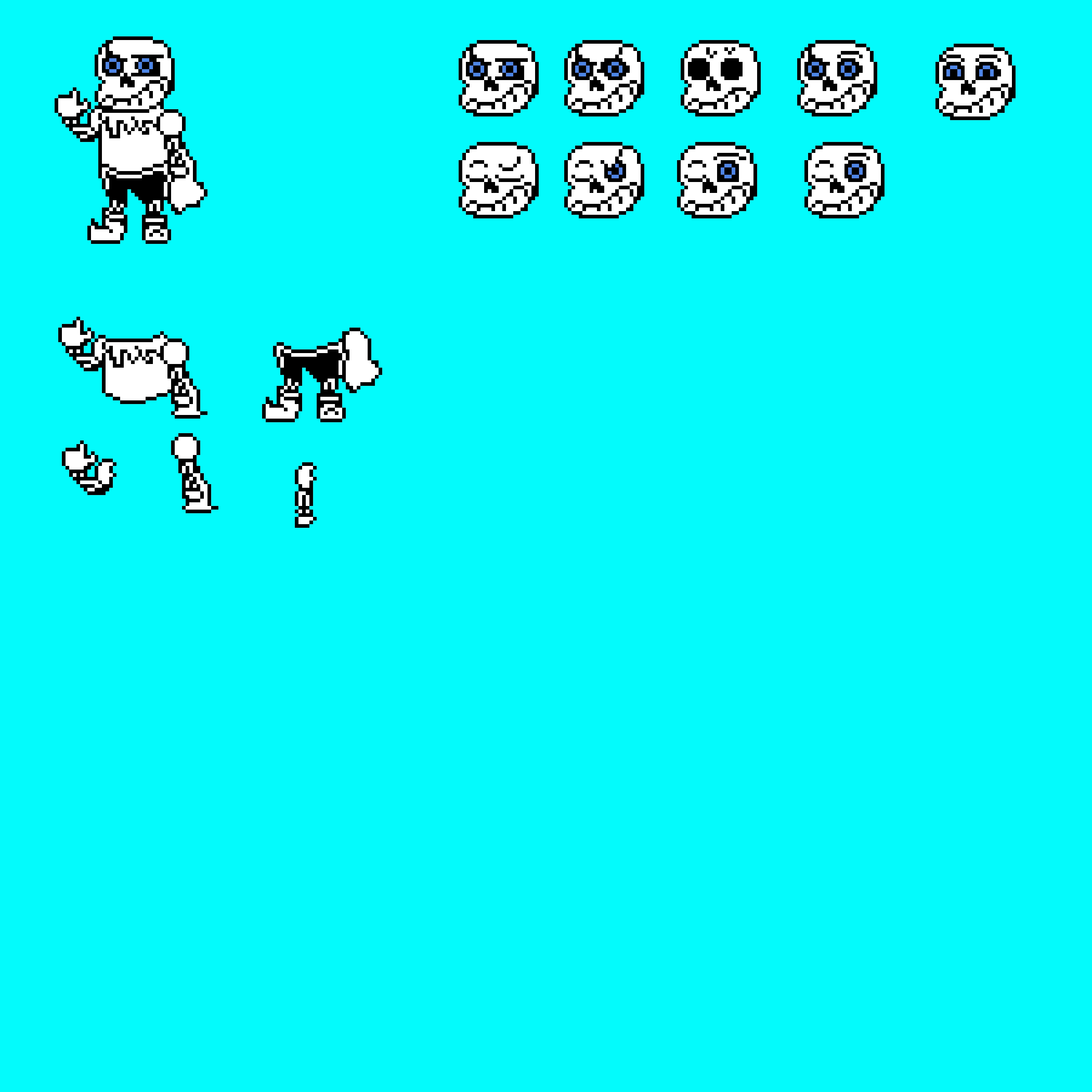 underswap sans sprite sheet