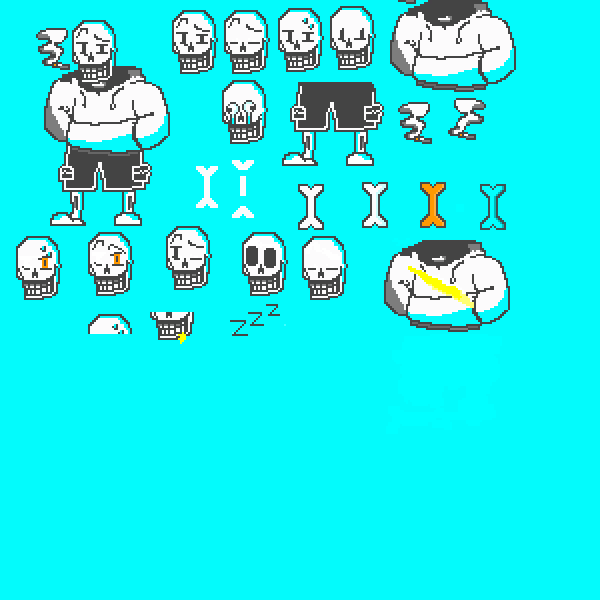 us papyrus sprite sheet creds to goober