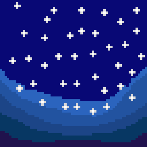 A starry night. idk if I made one before. if so this is a better reworked one.