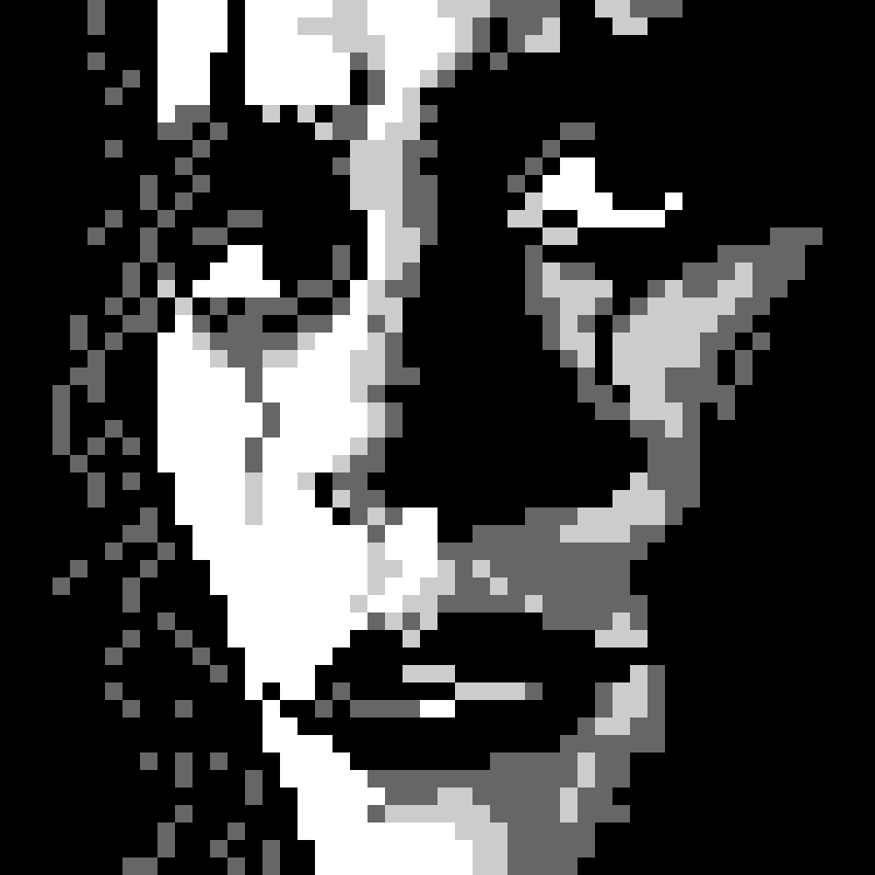 black and white joker