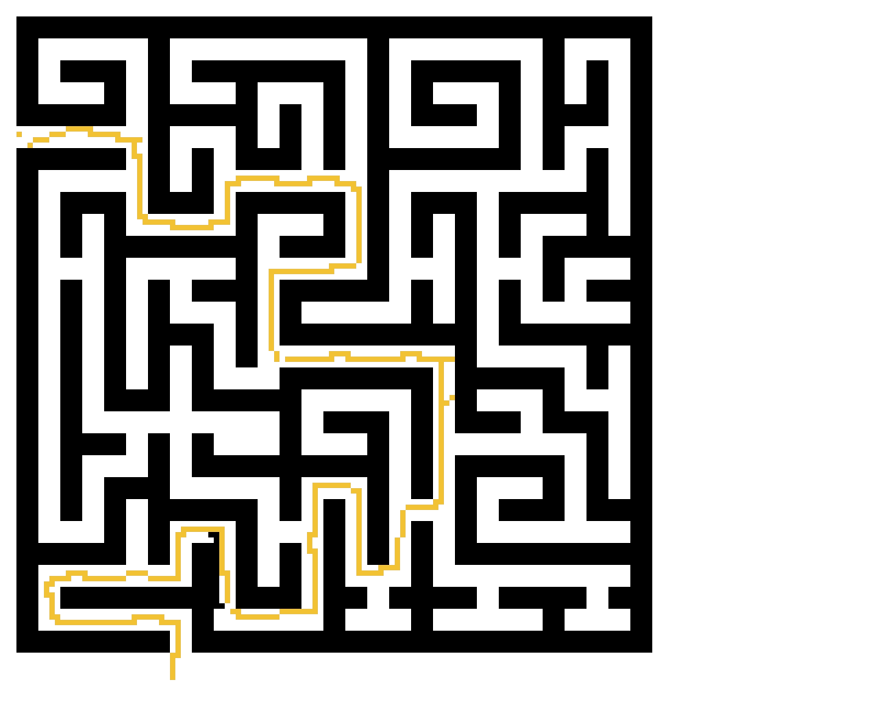 completed maze