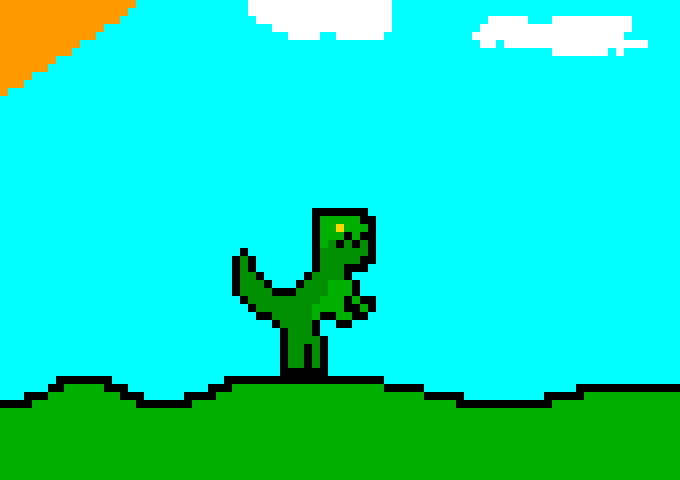 Dino Pixel the last dinosuar