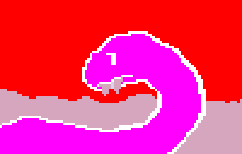 Dinosaur eating leafs (inverted dino, trust)