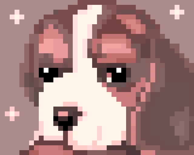 Doggo with background