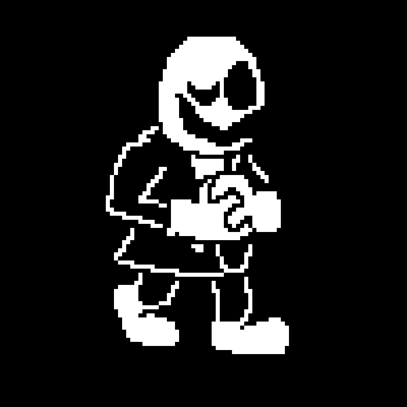 Dr. Gaster battle sprite