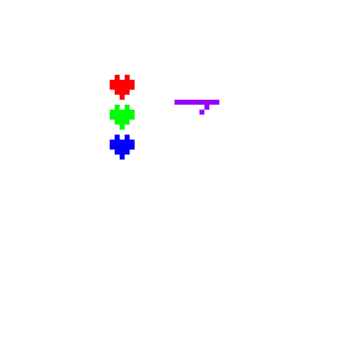 hearts for undertale fights i guess