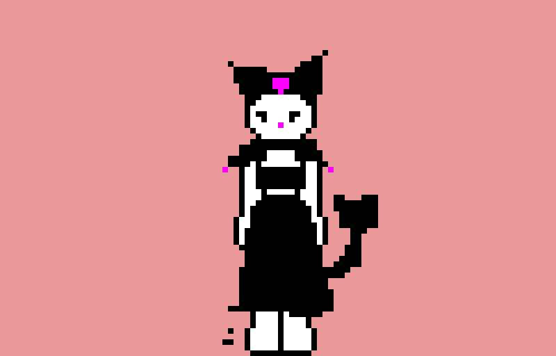 its kuromi with a body