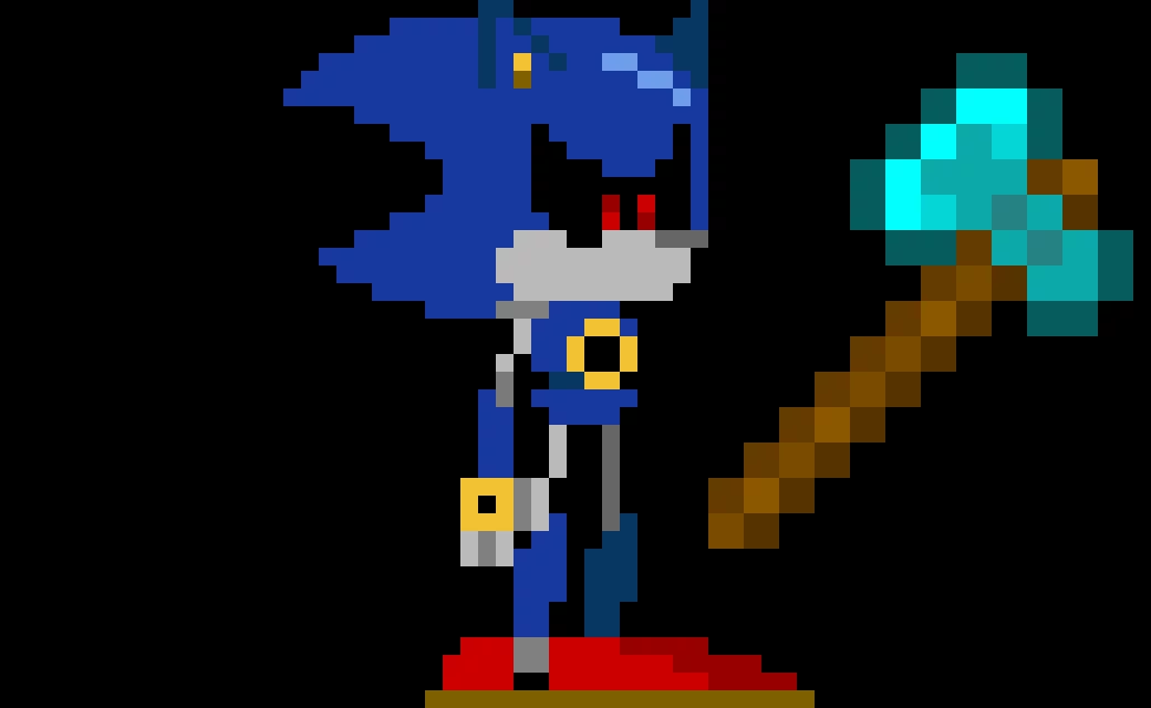 metal sonic with axe