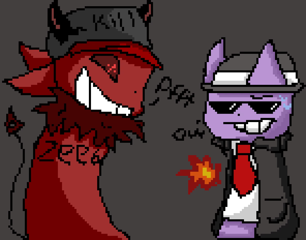 my ocs as guest and chance my gun blew up