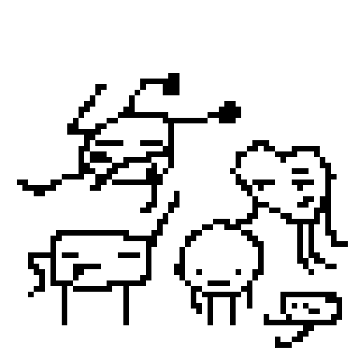 now he has lots of friends ( og art by @mesmeriser)