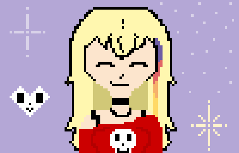 one of my ocs clothes and hair credit to @frog_girl 