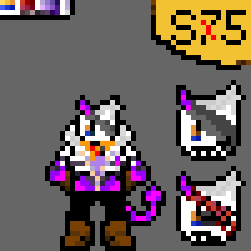 Possible redesign (the second face is under the grey cloth)