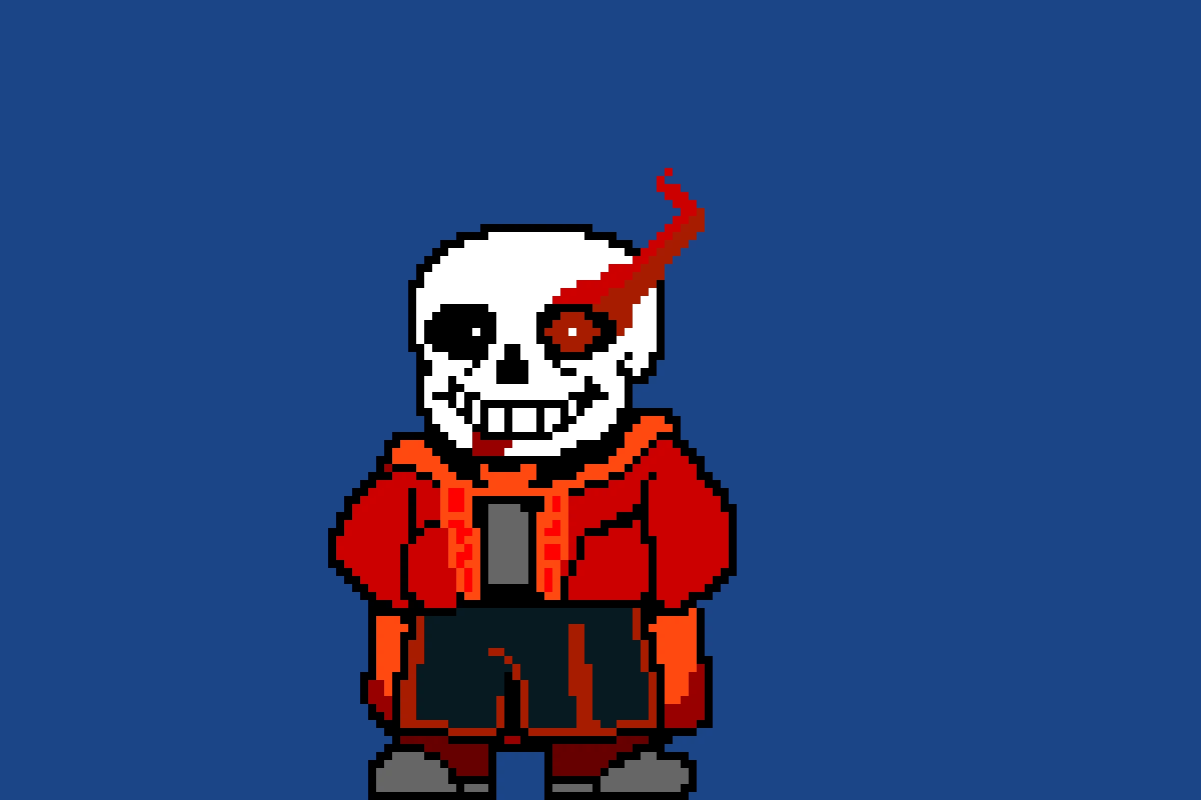 sans if he were inverted