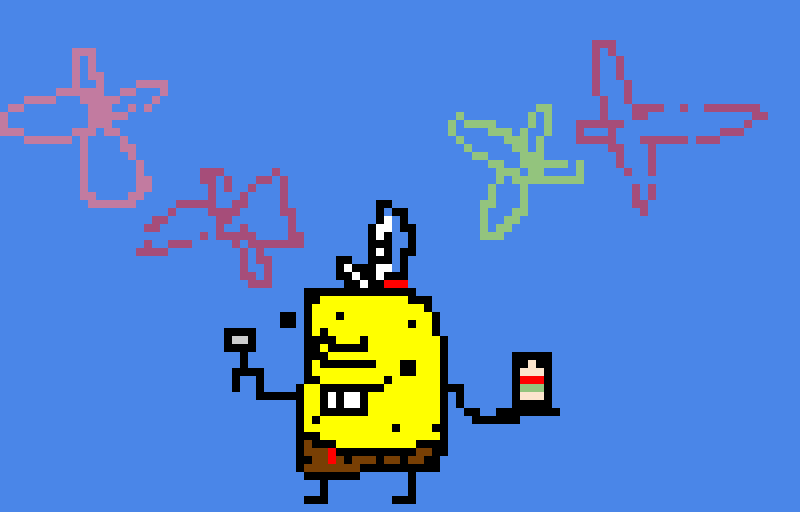 spongibib rectangle trousers 