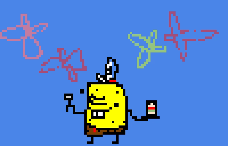 spongibib rectangle trousers 