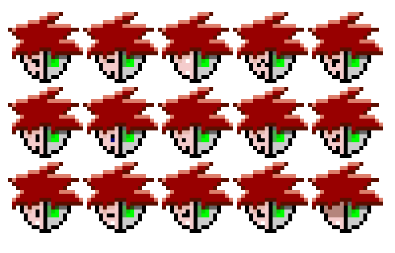 Spritesheet of JEFF