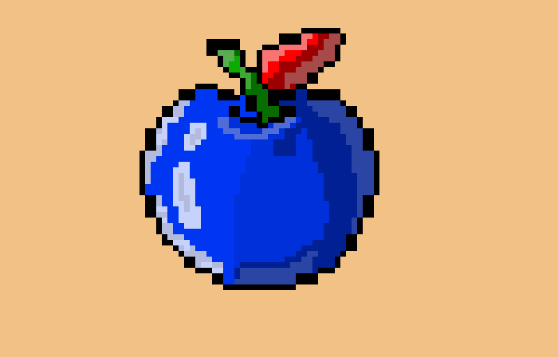 Blue apple because God made the mistake of giving me free will!