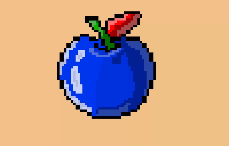 Blue apple because God made the mistake of giving me free will!