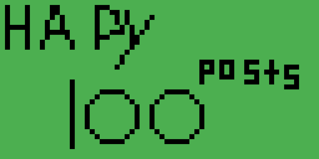HAPPY 100 POSTS