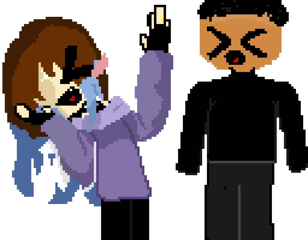 me and autumn fox (challenge by @autumnfox_pawz) I actually tried hard it looks so bad tho
