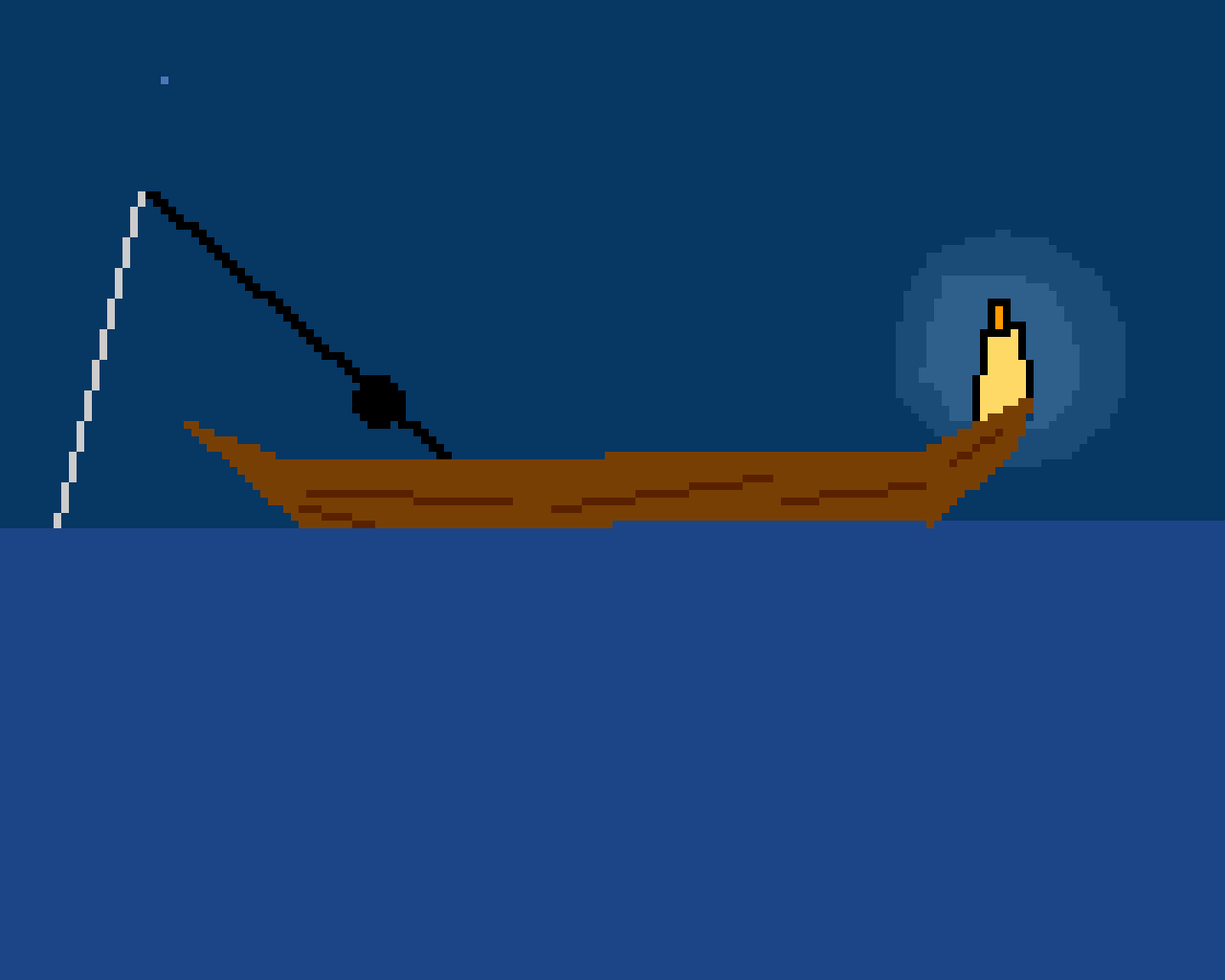 midnight fishing