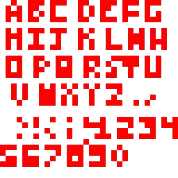 pixel art letters (lowercase coming soon)
