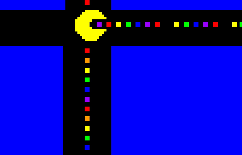 rainbow pacman