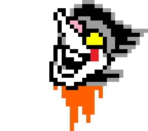 Spamtons Flying Head from the Undertale 10th Anniversary Stream