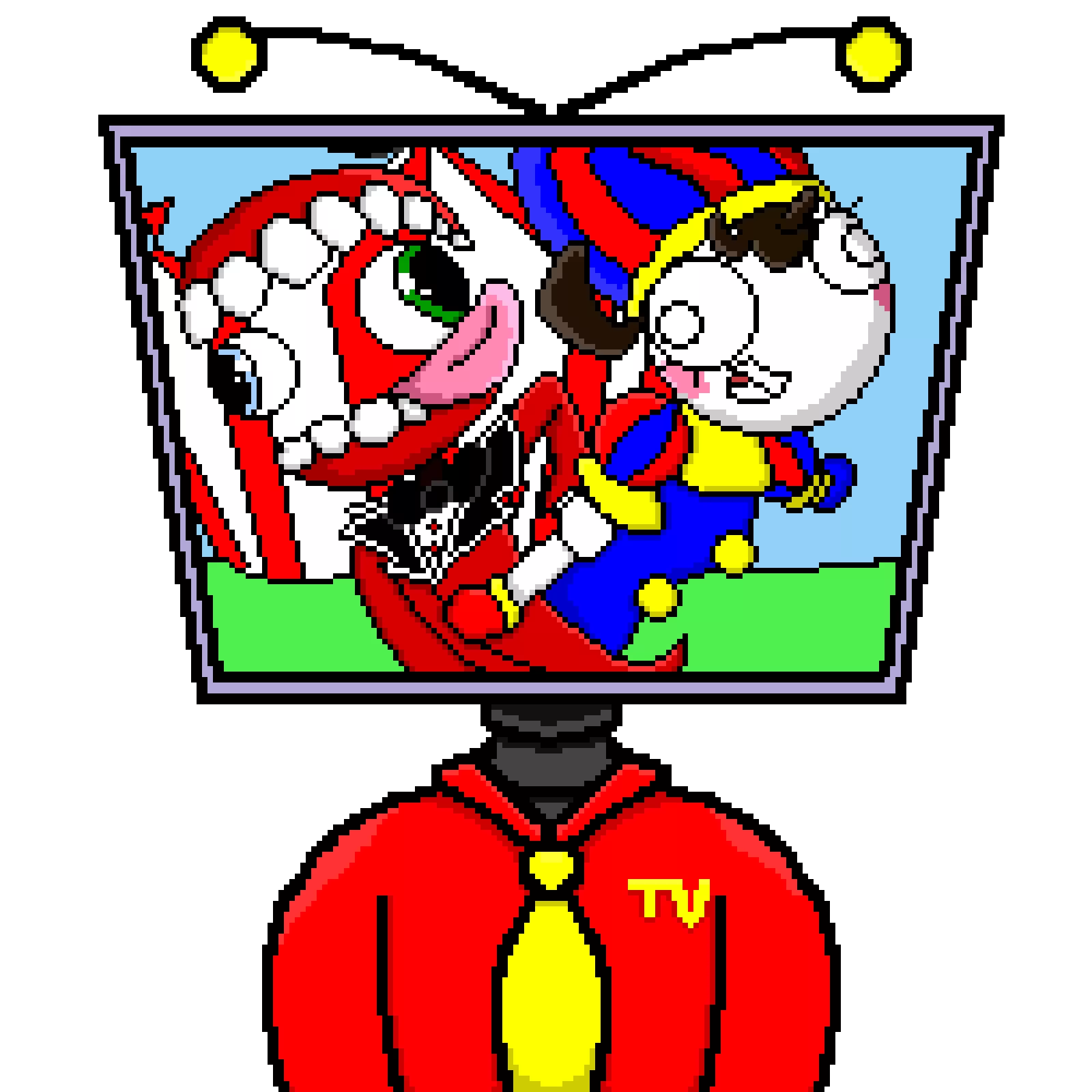 Tenna watches TADC (all drawings from memory)