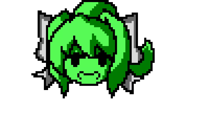 Unpixelated Monika health icon but pixelated (+ Shading)