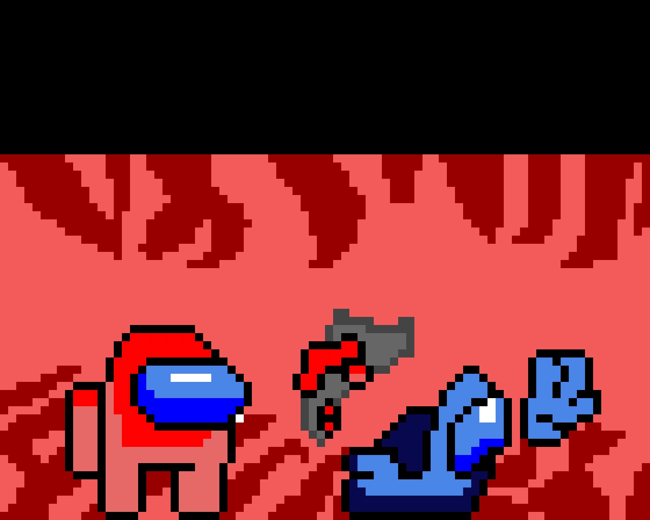 Among us death scene