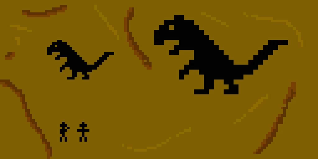 ancient drawings of dinopixel