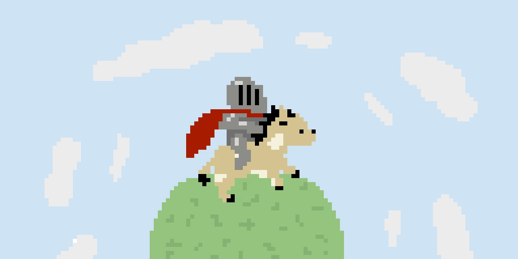 onward my valiant steed if this gets 15 likes i rsquo ll animate it