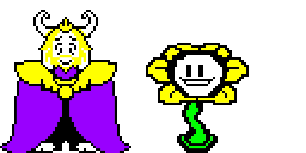 part three (i struggled on flowey) and no i&rsquo;m not doing Photoshop Flowey (;