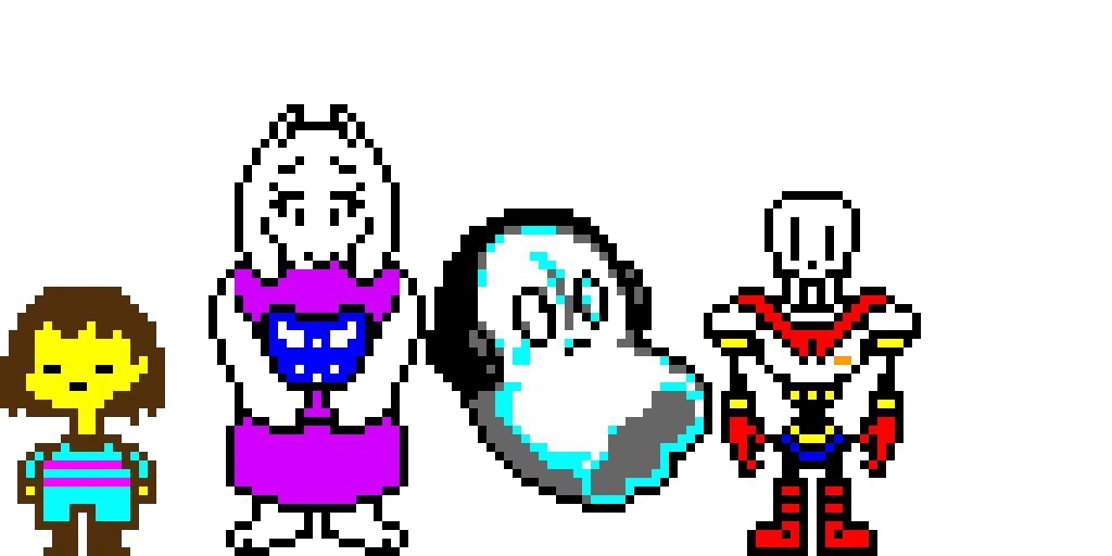 undertale characters part one let me know if i missed some