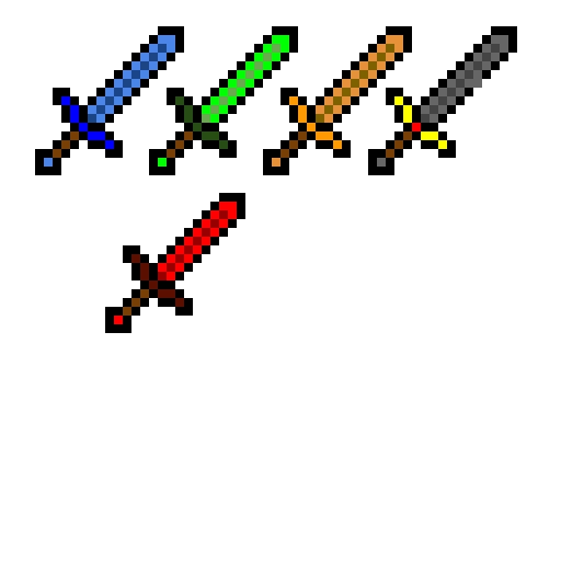 random minecraft sword retextures
