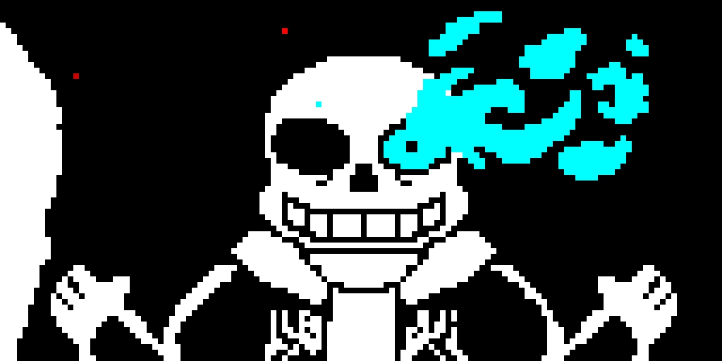 sans blue eye
