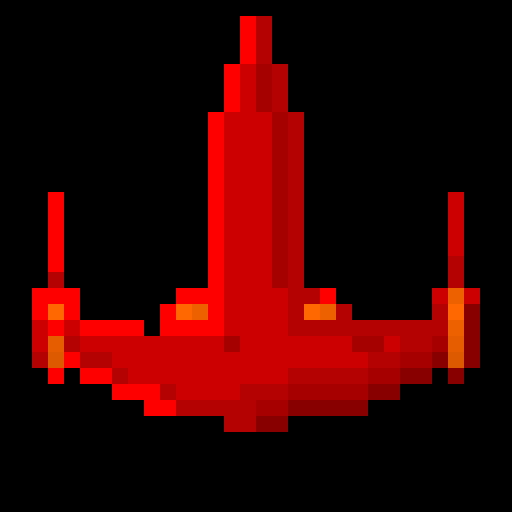 red spaveship