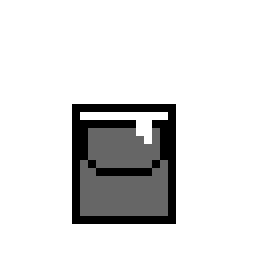 bucket of white paint