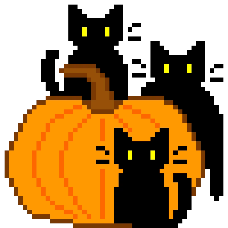 cats with pumpkin