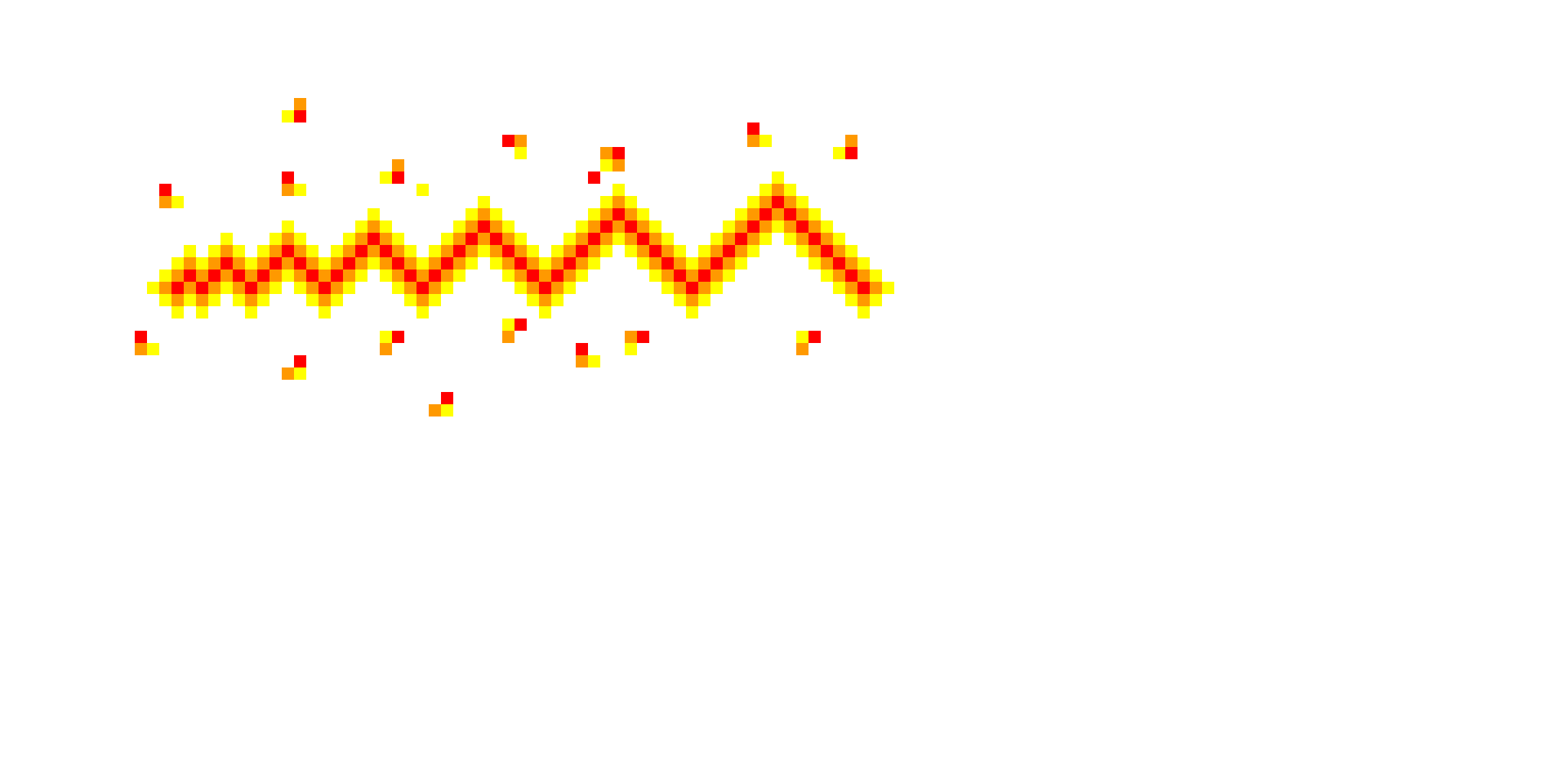 Fire whip pixel art