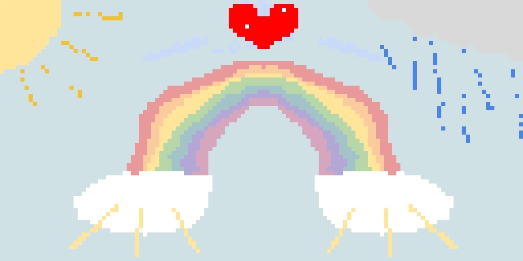 sunshine and rainbows editable