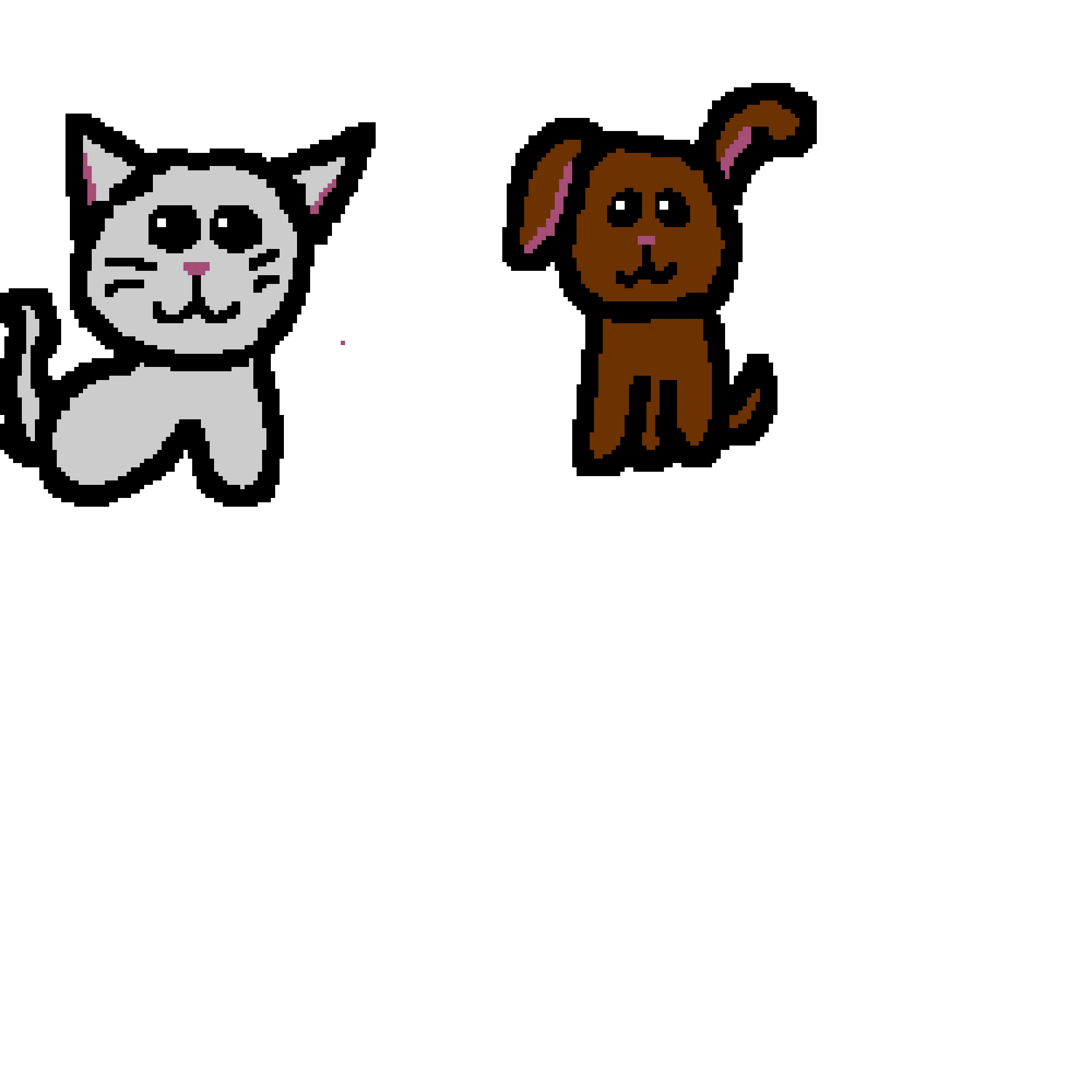 kitten and puppy i made for a friend