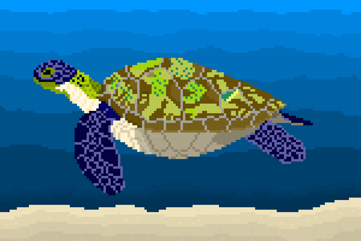 Sea Turtle Gradient (collab with @makingdumbstuff07)